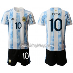 Argentina Lionel Messi 10 Børn Hjemme Fodboldsæt 2020 S/S (+ Korte bukser)